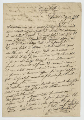 Manoscritto di Domenico Galanti