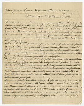 Manoscritto di Felice Rasero