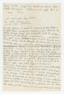 Lettera di Luigi Antonio Ventimiglia