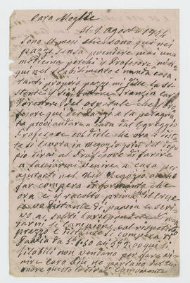 Manoscritto con firma illeggibile