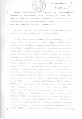 Consiglio di Amministrazione Integrato. Verbali