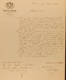 Rendiconti dei presidi 1857-58. Corrispondenza con il Ministero