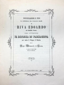 Tesi del 1863