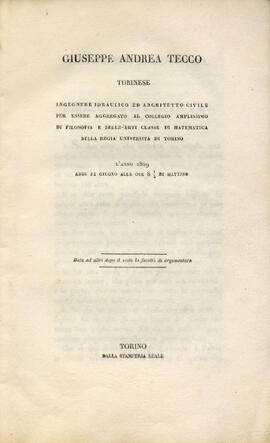 Tesi del 1829